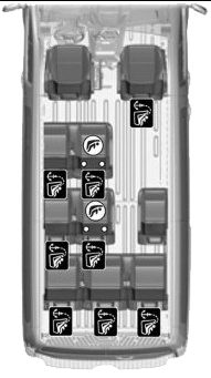 10 passsenger van layout